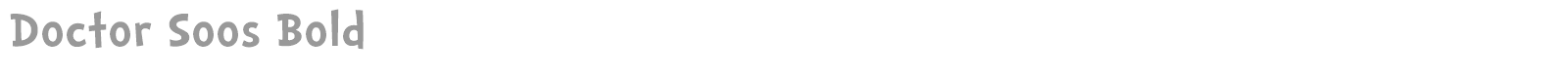 Doctor Soos Light font preview